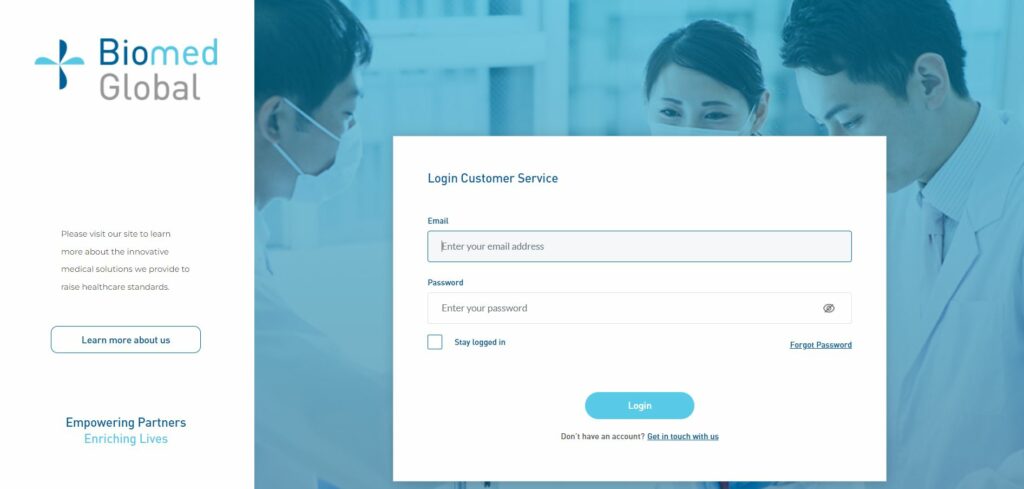 Biomed Global Customer Service Portal 1